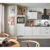 pino Küchenzeile 280 cm Lichtgrau Anschlag links 1 Geräteschrank