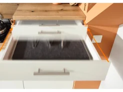 pino Küchenzeile 180 cm Weiß Anschlag rechts 1 Geräteschrank