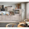pino Küchenzeile 290cm Beton Perlgrau Anschlag rechts 1 Geräte-. 1 Seitenschrank