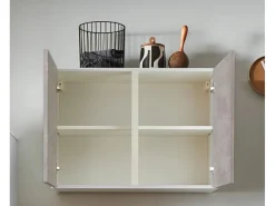 pino Küchenzeile 290cm Beton Perlgrau Anschlag rechts 1 Geräte-. 1 Seitenschrank