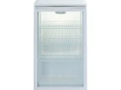 PKM Glastür-Kühlschrank GKS102 Weiß EEK: F