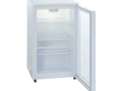PKM Glastür-Kühlschrank GKS102 Weiß EEK: F