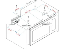 PKM Unterbau-Mikrowelle MW700-20 UB2