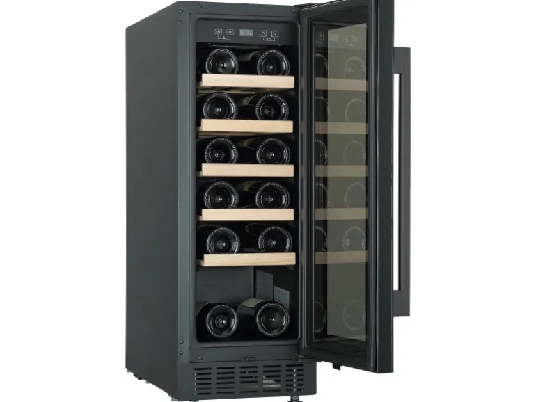 PKM Weintemperierschrank UWTS56-20G Schwarz