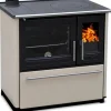 Plamen Küchenofen Holzherd 850 Glas Creme Linke Version und 8 kW