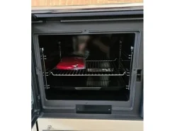 Plamen Küchenofen Holzherd 850 Glas Creme Linke Version und 8 kW
