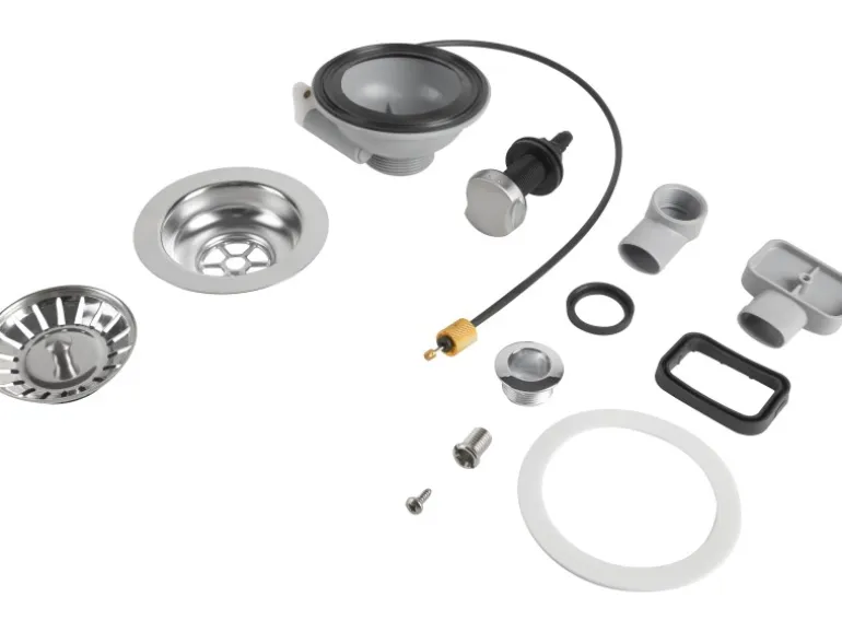 Prevex Ablaufventil-Set mit Drehbedienung 1 1/2" Ø 114 mm Chrom