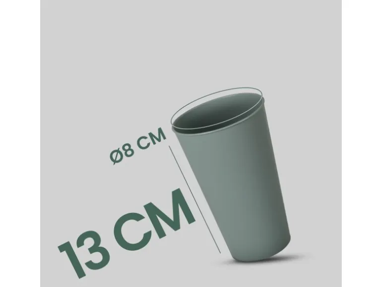 ProHome Becher Kunststoff Grün 0,4 Liter 16er Pack
