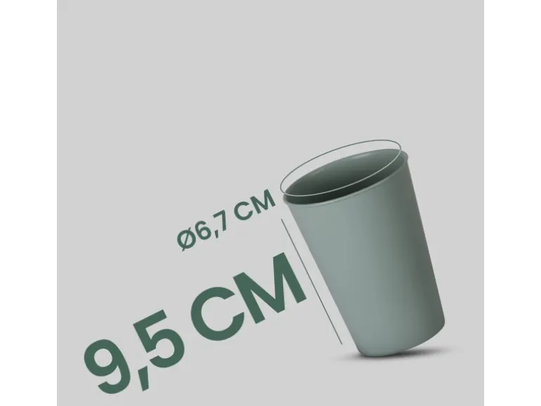 ProHome Becher Kunststoff Grün 0,2 Liter 4er Pack
