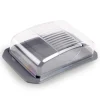ProHome Butterdose Mit Transparentem Deckel Anthrazit