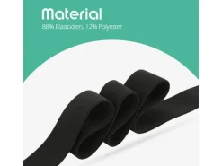 ProHome Gummiband 2,5 m x 2,0 cm Schwarz