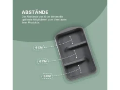 ProHome Küchenorganizer Gewürze & Tüten Anthrazit 2er Pack