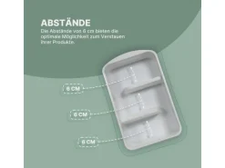 ProHome Küchenorganizer Gewürze & Tüten Weiß 2er Pack