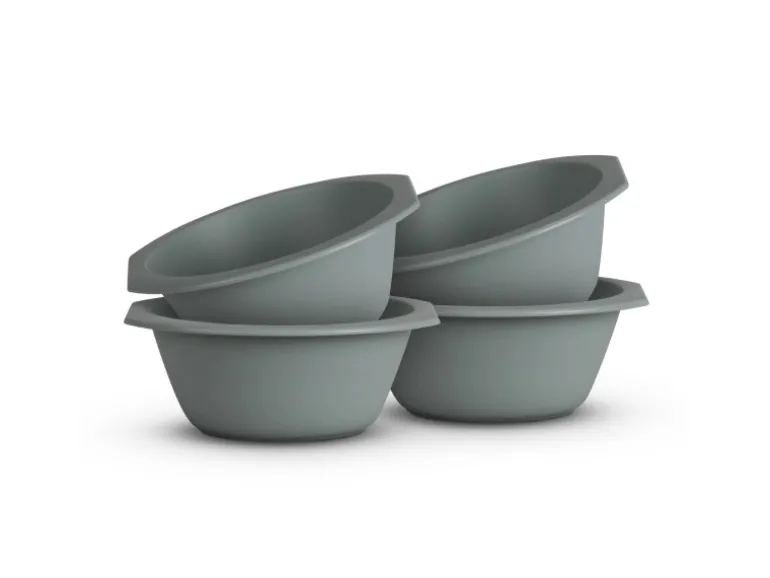 ProHome Kunststoff Schüssel BPA Frei 1,55 x 6 cm Grün 4er Pack