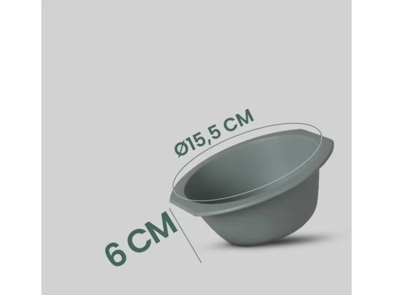 ProHome Kunststoff Schüssel BPA Frei 1,55 x 6 cm Grün 4er Pack