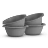 ProHome Kunststoff Schüssel BPA Frei 1,55 x 6 cm Grau 4er Pack