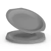 ProHome Kunststoff Teller BPA Frei Ø23 cm Grau 4er Pack