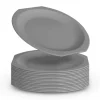 ProHome Kunststoff Teller BPA Frei Ø23 cm Grau 16er Pack