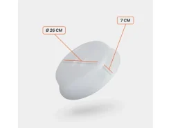 ProHome Mikrowellenabdeckhaube Transparent 26 x 7 cm