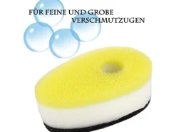 ProHome Spülschwamm 12er Pack Inkl. Saugnapfhalter