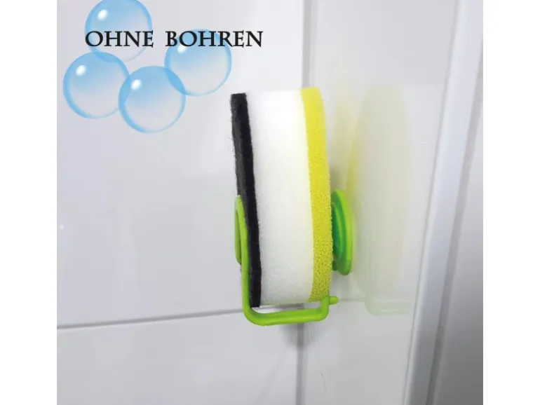 ProHome Spülschwamm 12er Pack Inkl. Saugnapfhalter