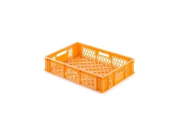 PROREGAL Eurobehälter Bäcker- und Konditorenkasten HxBxT 13 x 40 x 60 24 Liter Gelb-Orange Brötchenkiste Stapelbare Bäckerkiste