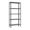 PROREGAL Wohnregal Living Koala Metal mit 5 Fachböden HxBxT 180 x 80 x 30 cm Fachlast 150 kg Anthrazit/Dunkelgrau