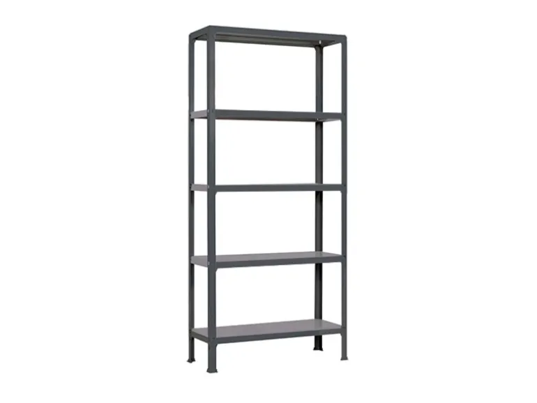 PROREGAL Wohnregal Living Koala Metal mit 5 Fachböden HxBxT 180 x 80 x 30 cm Fachlast 150 kg Anthrazit/Dunkelgrau