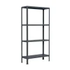 PROREGAL Wohnregal Living Koala Metal mit 4 Fachböden HxBxT 160 x 100 x 30 cm Fachlast 150 kg Anthrazit/Anthrazit