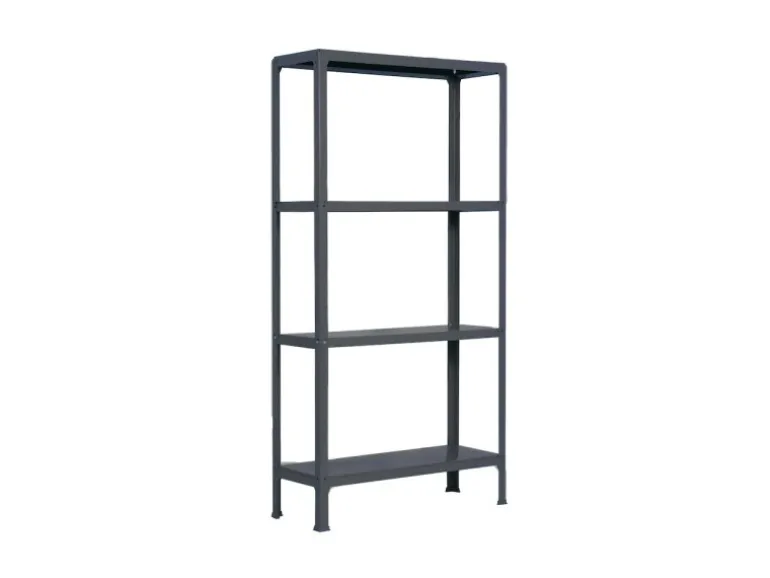 PROREGAL Wohnregal Living Koala Metal mit 4 Fachböden HxBxT 160 x 100 x 30 cm Fachlast 150 kg Anthrazit/Anthrazit
