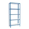 PROREGAL Wohnregal Living Koala Wood mit 5 Fachböden HxBxT 180 x 100 x 30 cm Fachlast 150 kg Blau/Weiß