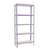 PROREGAL Wohnregal Living Koala Wood mit 5 Fachböden HxBxT 180 x 80 x 30 cm Fachlast 150 kg Lila/Weiß