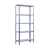 PROREGAL Wohnregal Living Koala Metal mit 5 Fachböden HxBxT 180 x 100 x 30 cm Fachlast 150 kg Lila/Weiß