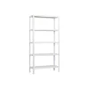PROREGAL Wohnregal Living Koala Metal mit 5 Fachböden HxBxT 180 x 100 x 30 cm Fachlast 150 kg Weiß/Weiß