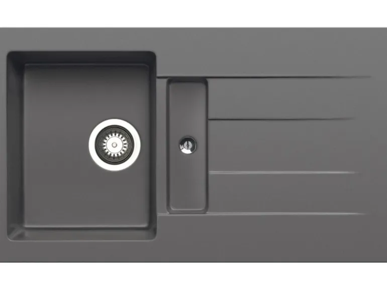 Pyramis Küchenspüle Athlos (86x50) 1 1/4B 1D, Pyragranite Iron Grey