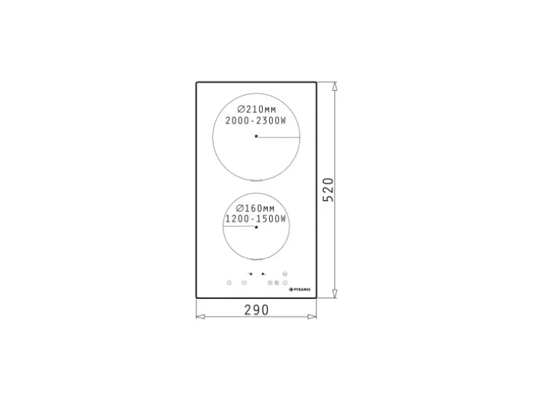Pyramis Kochfeld PHI32230FMB