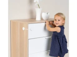 Reer Multi-Sicherung für kindersicheres Verschließen von Schränken - Weiß