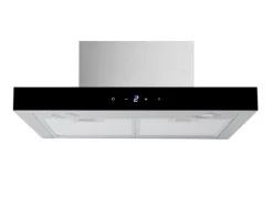 Respekta Blockhaube Sira mit Glasfront Edelstahl 60 cm