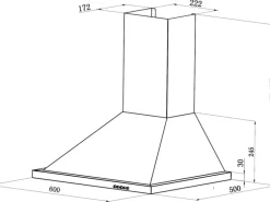 Respekta Dunstabzugshaube CH 44078-60 IX-A 60 cm EEK: A