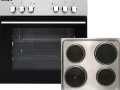 Respekta Economy Küchenzeile KB210ESSS 210 cm Schwarz-Eiche Sägerau