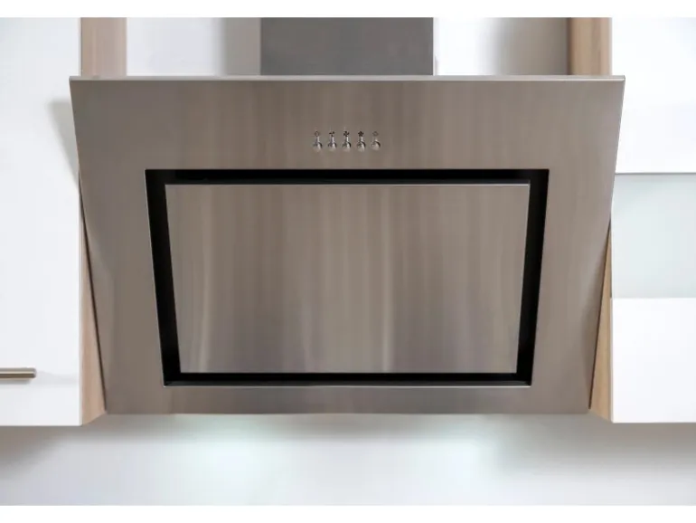 Respekta Economy Küchenzeile KB310ESWS 310 cm Weiß-Eiche Sägerau