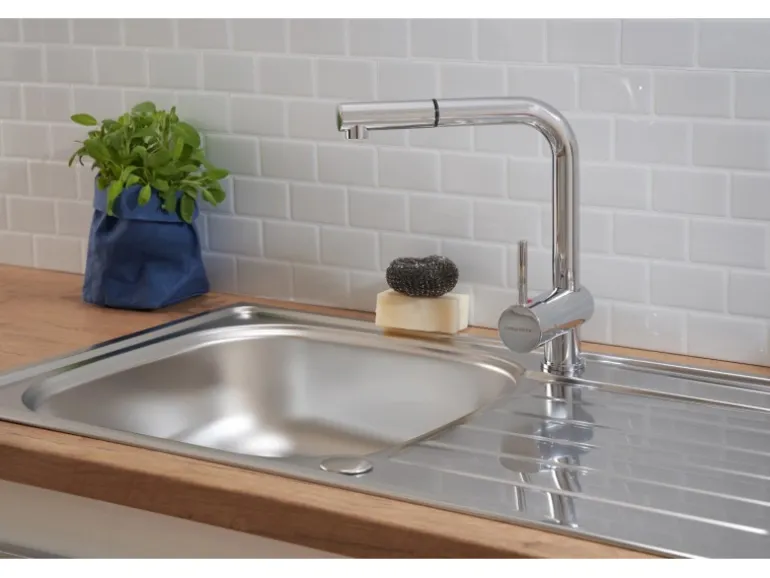 Respekta Einbauspüle Dallas 86 cm x 50 cm Edelstahl