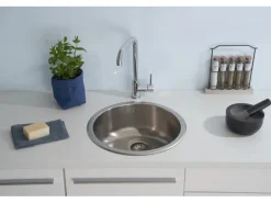Respekta Einbauspüle Portland Ø 44,6 cm Edelstahl