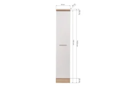 Respekta Küchen-Apothekerschrank Merle 30 cm Weiß
