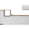 Respekta Küchenblock Gabriel LBBERP320HWWC ohne E-Geräte 320 cm Weiß Hochglanz