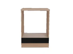 Respekta Küchen-Herdumbauschrank Merle 60 cm Schwarz
