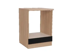 Respekta Küchen-Herdumbauschrank Merle 60 cm Schwarz