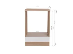 Respekta Küchen-Herdumbauschrank Merle 60 cm Schwarz