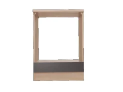 Respekta Küchen-Herdumbauschrank Merle 60 cm Grau