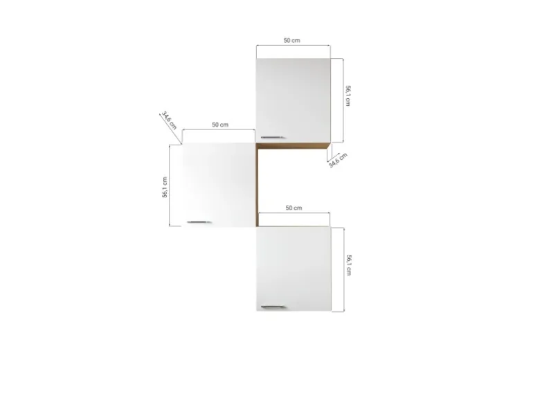 Respekta Küchenmöbel-Set 8 Merle 100 cm Weiß